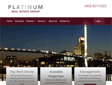 Tablet Screenshot of platinumregroupomaha.com